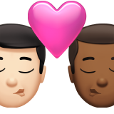 Kiss: Man, Man, Light Skin Tone, Medium-Dark Skin Tone, the design in this release