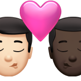 Kiss: Man, Man, Light Skin Tone, Dark Skin Tone, the design in this release