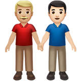 Men Holding Hands: Medium-Light Skin Tone, Light Skin Tone, the design in this release