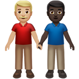 Men Holding Hands: Medium-Light Skin Tone, Dark Skin Tone, the design in this release