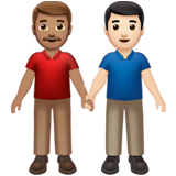 Men Holding Hands: Medium Skin Tone, Light Skin Tone, the design in this release
