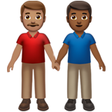 Men Holding Hands: Medium Skin Tone, Medium-Dark Skin Tone, the design in this release