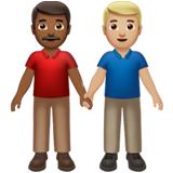 Men Holding Hands: Medium-Dark Skin Tone, Medium-Light Skin Tone, the design in this release