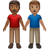 Men Holding Hands: Medium-Dark Skin Tone, Medium Skin Tone, the design in this release