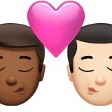 Kiss: Man, Man, Medium-Dark Skin Tone, Light Skin Tone, the design in this release
