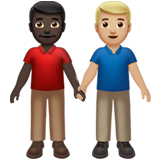 Men Holding Hands: Dark Skin Tone, Medium-Light Skin Tone, the design in this release
