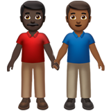 Men Holding Hands: Dark Skin Tone, Medium-Dark Skin Tone, the design in this release