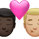 Kiss: Man, Man, Dark Skin Tone, Medium-Light Skin Tone, the design in this release