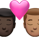 Kiss: Man, Man, Dark Skin Tone, Medium Skin Tone, the design in this release