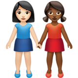 Women Holding Hands: Light Skin Tone, Medium-Dark Skin Tone, the design in this release