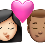 Kiss: Woman, Man, Light Skin Tone, Medium Skin Tone, the design in this release