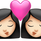 Kiss: Woman, Woman, Light Skin Tone, the design in this release
