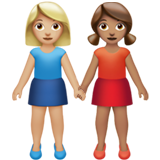 Women Holding Hands: Medium-Light Skin Tone, Medium Skin Tone, the design in this release