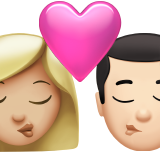 Kiss: Woman, Man, Medium-Light Skin Tone, Light Skin Tone, the design in this release