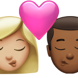 Kiss: Woman, Man, Medium-Light Skin Tone, Medium-Dark Skin Tone, the design in this release