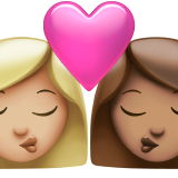 Kiss: Woman, Woman, Medium-Light Skin Tone, Medium Skin Tone, the design in this release