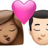 Kiss: Woman, Man, Medium Skin Tone, Light Skin Tone, the design in this release