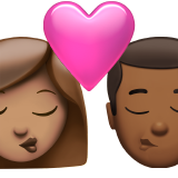 Kiss: Woman, Man, Medium Skin Tone, Medium-Dark Skin Tone, the design in this release