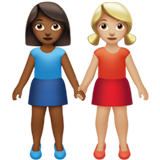 Women Holding Hands: Medium-Dark Skin Tone, Medium-Light Skin Tone, the design in this release
