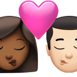 Kiss: Woman, Man, Medium-Dark Skin Tone, Light Skin Tone, the design in this release