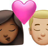 Kiss: Woman, Man, Medium-Dark Skin Tone, Medium-Light Skin Tone, the design in this release