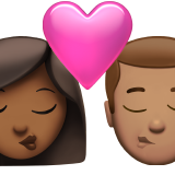 Kiss: Woman, Man, Medium-Dark Skin Tone, Medium Skin Tone, the design in this release