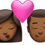 Kiss: Woman, Man, Medium-Dark Skin Tone, the design in this release