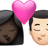 Kiss: Woman, Man, Dark Skin Tone, Light Skin Tone, the design in this release