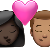 Kiss: Woman, Man, Dark Skin Tone, Medium Skin Tone, the design in this release