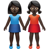 Women Holding Hands: Dark Skin Tone, the design in this release