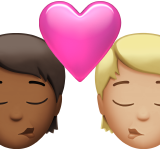 Kiss: Person, Person, Medium-Dark Skin Tone, Medium-Light Skin Tone, the design in this release