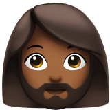 Woman: Medium-Dark Skin Tone, Beard, the design in this release