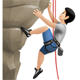 Person Climbing: Light Skin Tone, the previous design