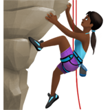Woman Climbing: Medium-Dark Skin Tone, the previous design