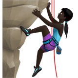 Woman Climbing: Dark Skin Tone, the previous design