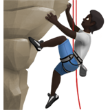 Person Climbing: Dark Skin Tone, the previous design