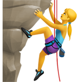 Woman Climbing, the previous design