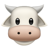 Cow Face as drawn by Apple in iOS 14.6