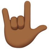 Love-You Gesture: Medium-Dark Skin Tone, the previous design