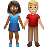 Woman and Man Holding Hands: Medium-Dark Skin Tone, Medium-Light Skin Tone, the previous design
