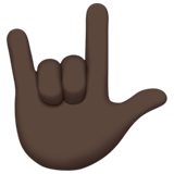 Love-You Gesture: Dark Skin Tone, the design in this release