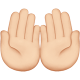 Palms up Together: Light Skin Tone, the design in this release