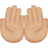 Palms up Together: Medium-Light Skin Tone, the design in this release