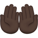 Palms up Together: Dark Skin Tone, the design in this release