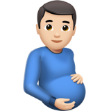 Pregnant Man: Light Skin Tone, the design in this release
