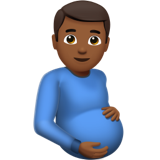 Pregnant Man: Medium-Dark Skin Tone, the design in this release