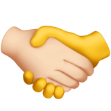 Handshake: Light Skin Tone, No Skin Tone, the design in this release