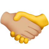 Handshake: Medium-Light Skin Tone, No Skin Tone, the design in this release