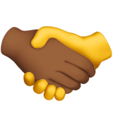Handshake: Medium-Dark Skin Tone, No Skin Tone, the design in this release