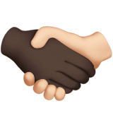 Handshake: Dark Skin Tone, Light Skin Tone, the design in this release